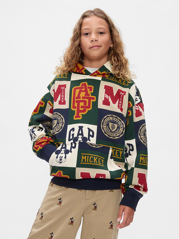 Gap × Disney Kids VintageSoft Mickey Mouse Logo Hoodie