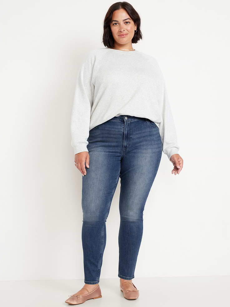 Image number 8 showing, High-Waisted Wow Super-Skinny Jeans