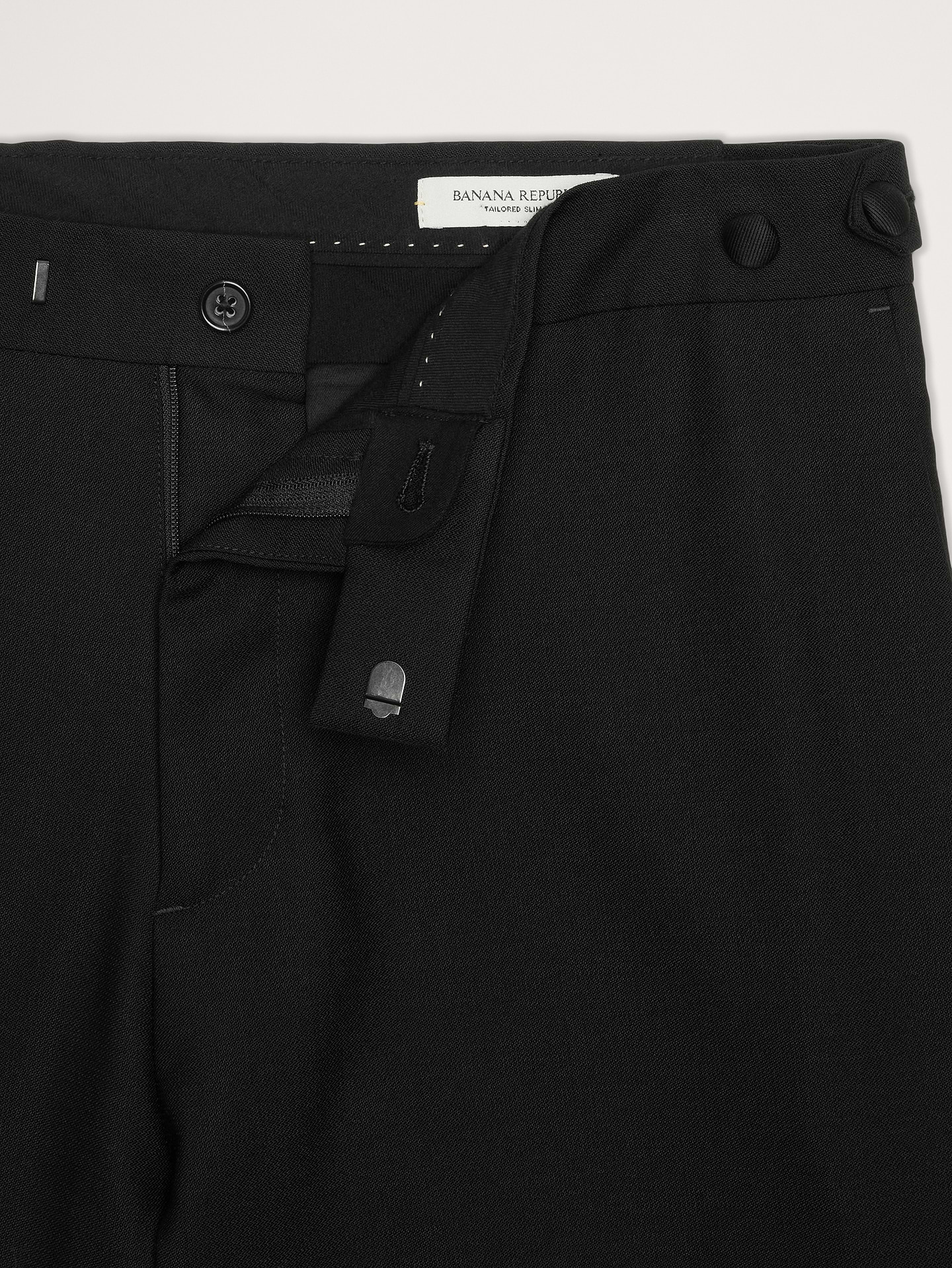 Image number 4 showing, Italian Barathea Tuxedo Pant