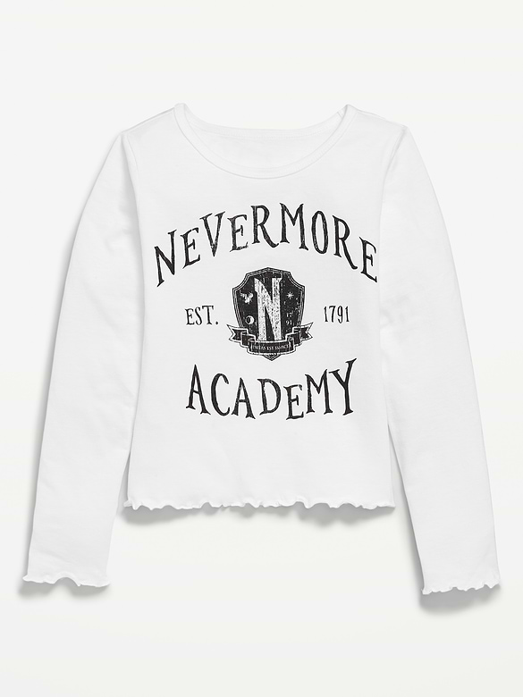T-shirt à imprimé sous licence avec bordure ondulée pour fille