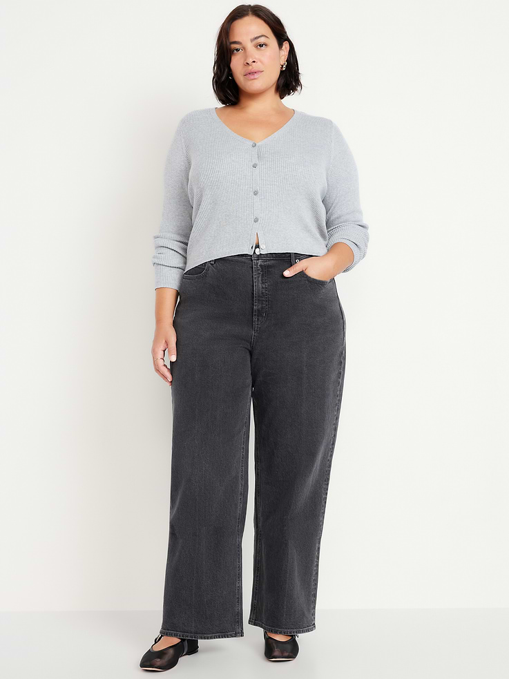 Image number 7 showing, Extra High-Waisted Wide-Leg Jeans