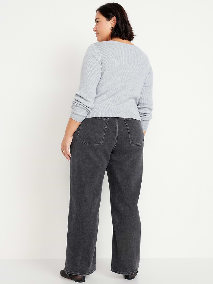 Image number 8 showing, Extra High-Waisted Wide-Leg Jeans