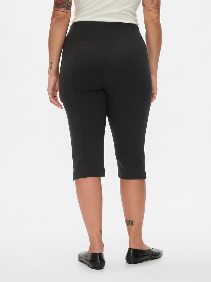 Image number 6 showing, High Rise Double Knit Capris