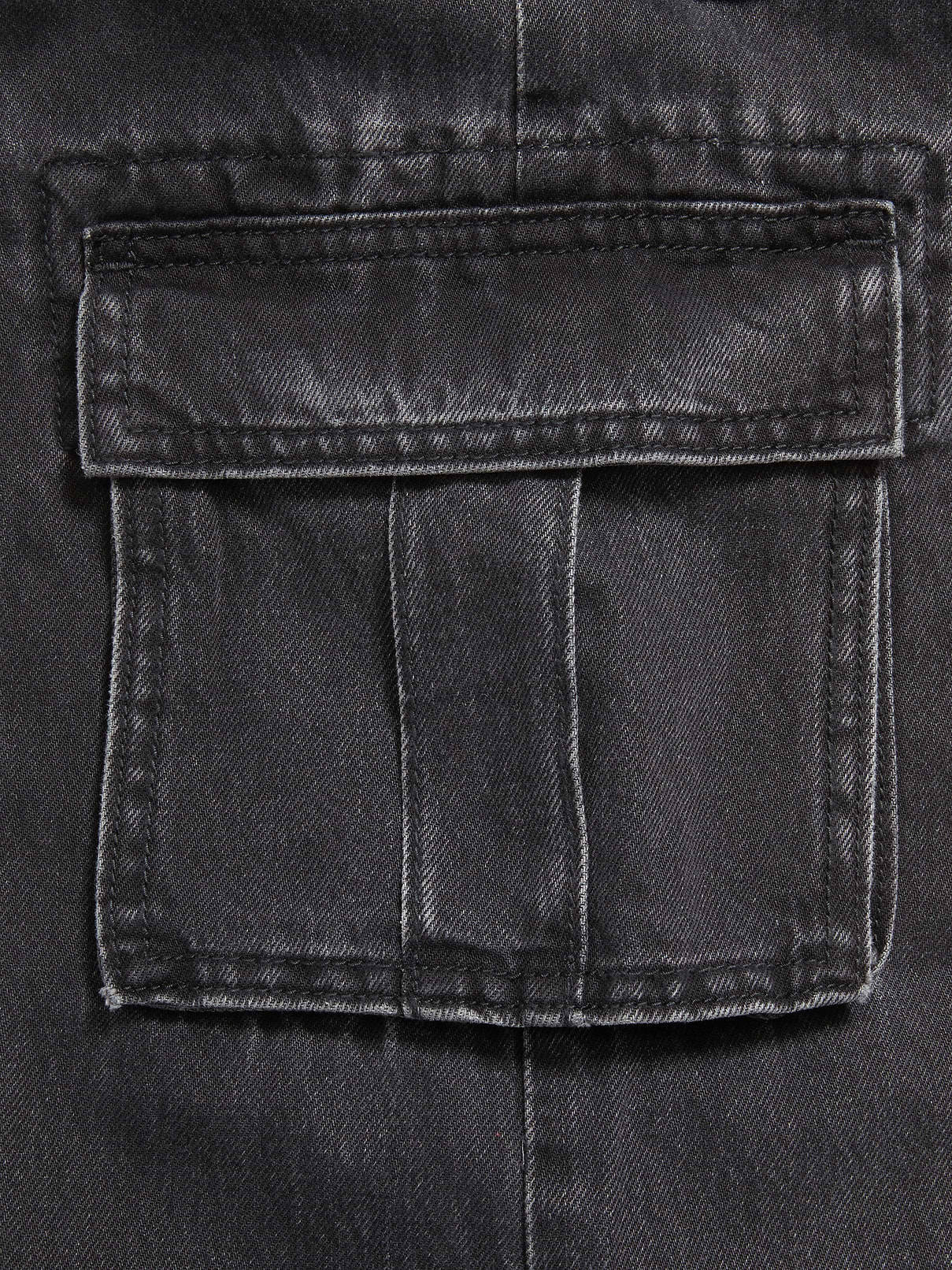 Image number 5 showing, High-Waisted Super Baggy Wide-Leg Cargo Jeans for Girls