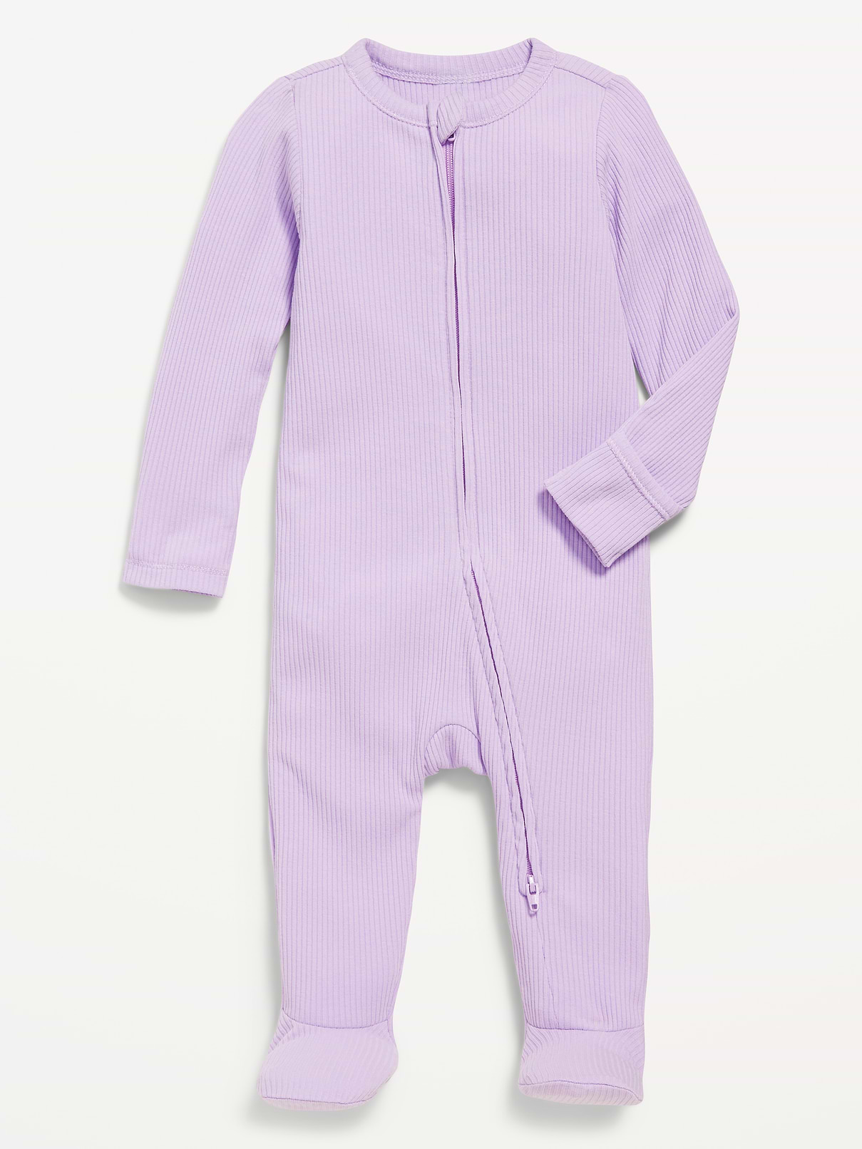 Image number 1 showing, Ribbed 2-Way-Zip Sleep & Play Footed One-Piece for Baby