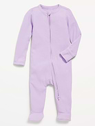 Image number 1 showing, Ribbed 2-Way-Zip Sleep & Play Footed One-Piece for Baby