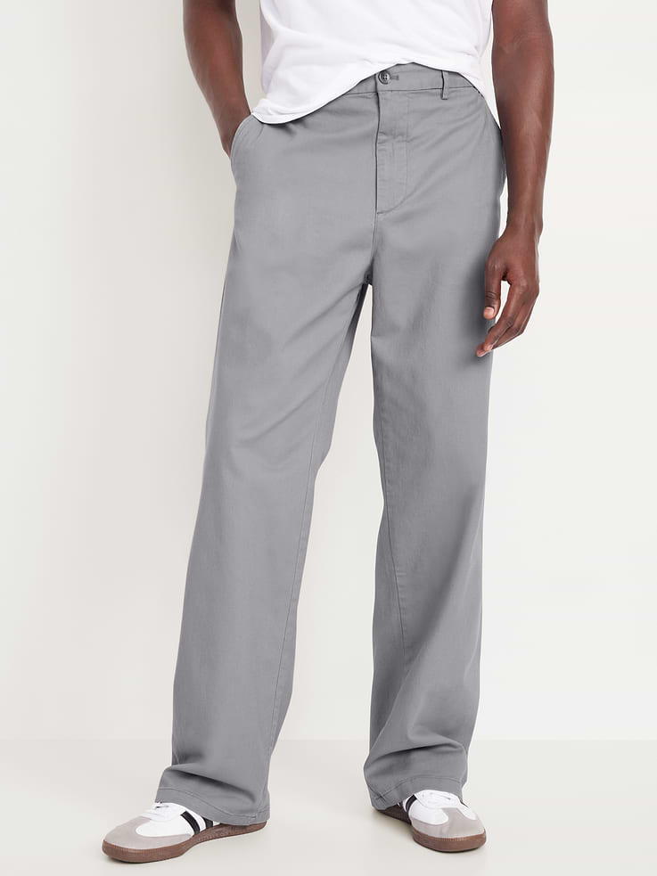 Image 1 of 4, An everyday chino in soft cotton, with a hit of stretch., button front, belt loops, zip fly, diagonal front pockets, back welt pockets with button closure at left, Product #492570