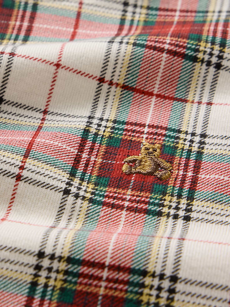 Image 3 of 6, Kids Organic Brushed Cotton Plaid PJ Set