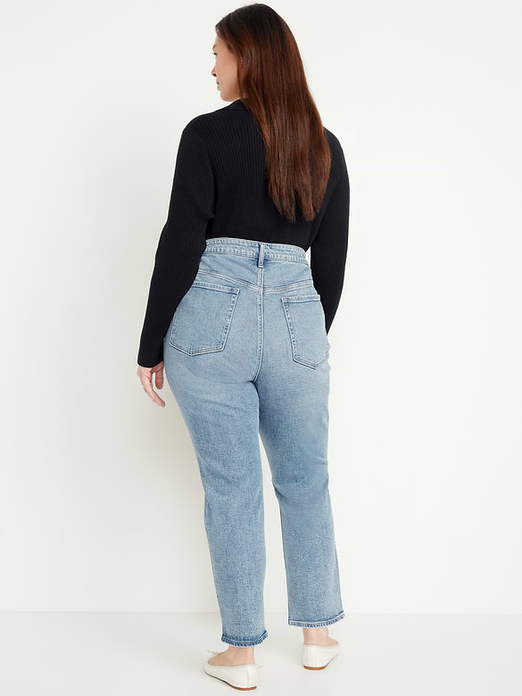 Curvy High-Waisted OG Straight Ankle Jeans