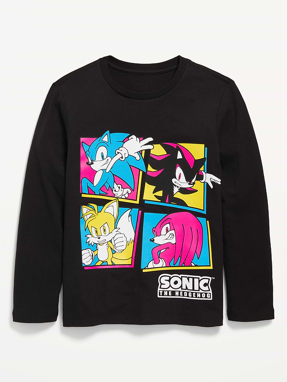 T-shirt à imprimé Sonic le hérisson™ unisexe pour enfant
