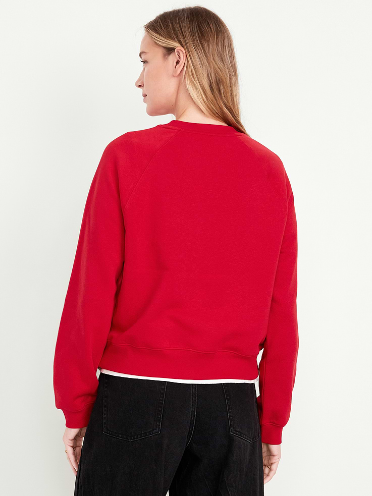 Oldnavy W Sweater Canada Red M #2213