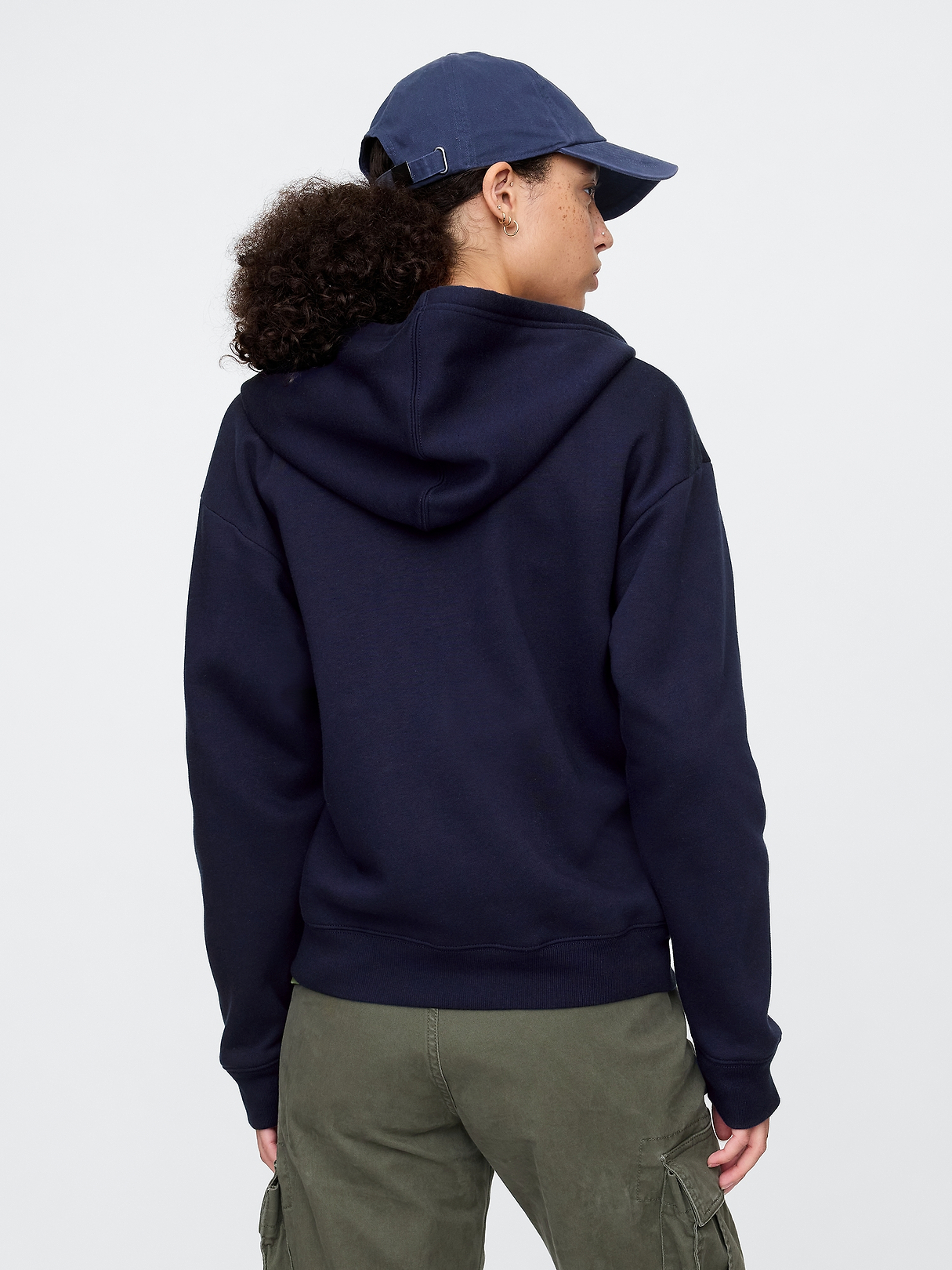 Relaxed Gap Logo Zip Hoodie | Gap Factory