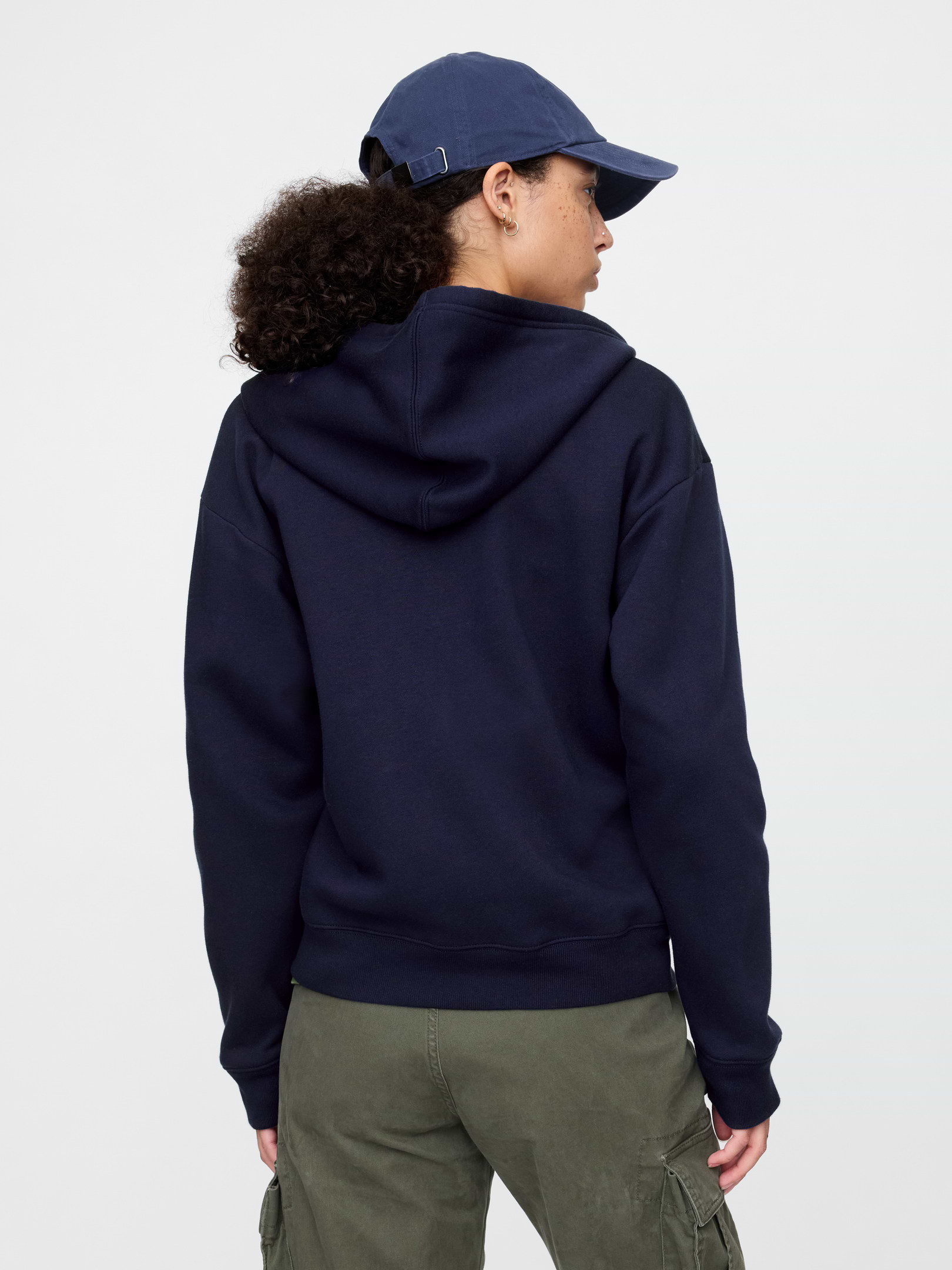 Relaxed Gap Logo Zip Hoodie | Gap Factory