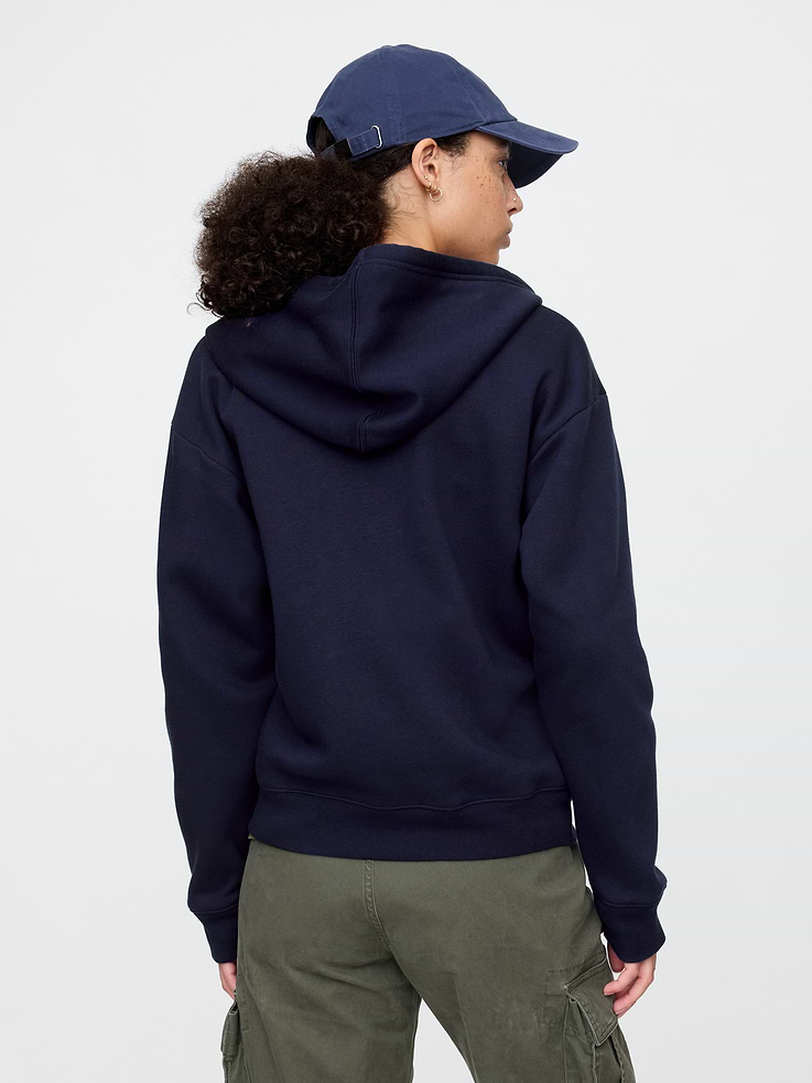 Image 2 of 5, Relaxed Gap Logo Zip Hoodie