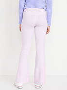 Image number 2 showing, High-Waisted PowerChill Side-Ruched Flared Leggings for Girls