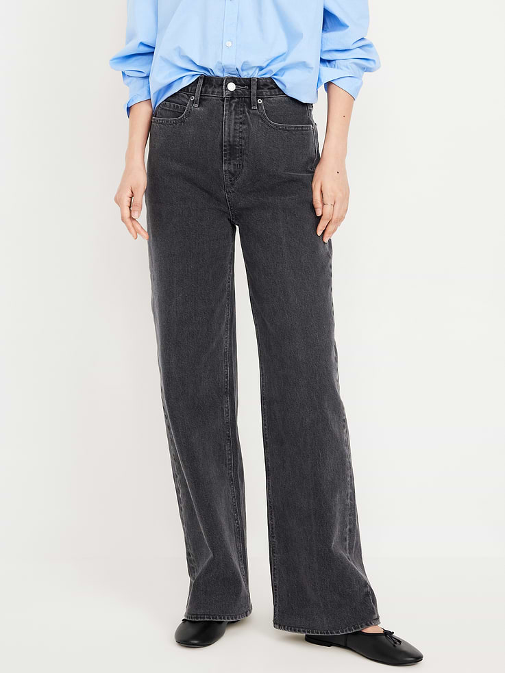 Image number 2 showing, Extra High-Waisted Wide-Leg Jeans