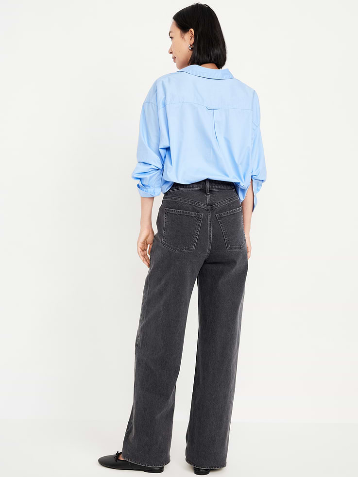 Image number 3 showing, Extra High-Waisted Wide-Leg Jeans