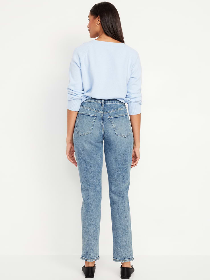 L'image numéro 3 présente Jean OG profilé droit à taille haute longueur cheville