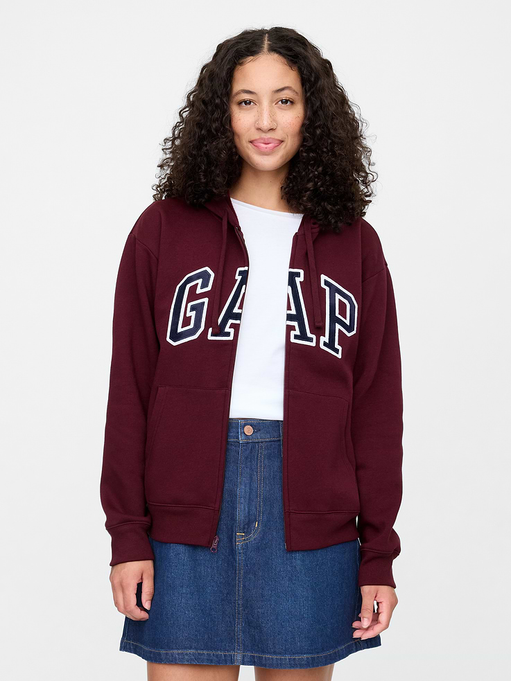 Image number 1 showing, Relaxed Gap Logo Zip Hoodie