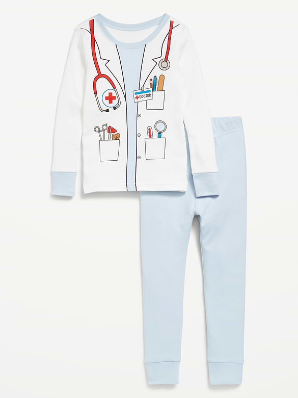Unisex Doctor Costume Pajama Set for Toddler & Baby