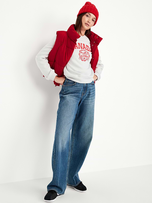 Vintage Canada Logo-Graphic Sweatshirt