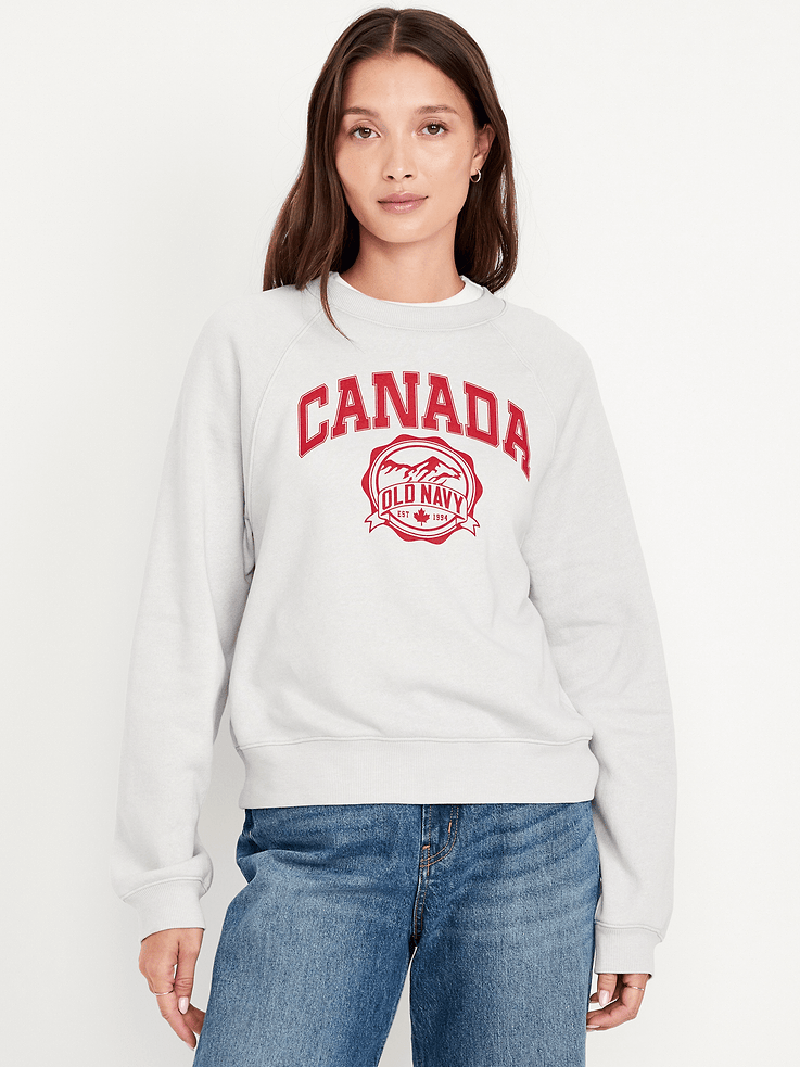 L'image numéro 1 présente Chandail vintage à logo Canada imprimé
