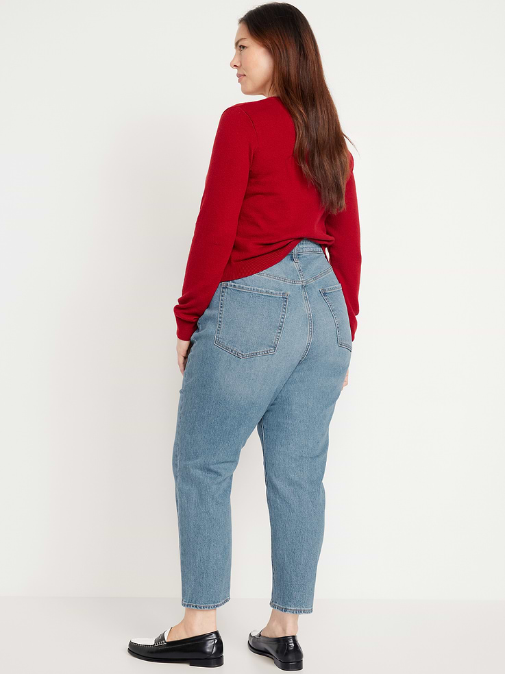 L'image numéro 8 présente Jean OG profilé droit à taille haute longueur cheville