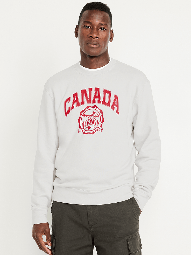 Image 1 of 4, crew neck, long sleeves, logo graphic, rib-knit trim, pullover style, Product #676581