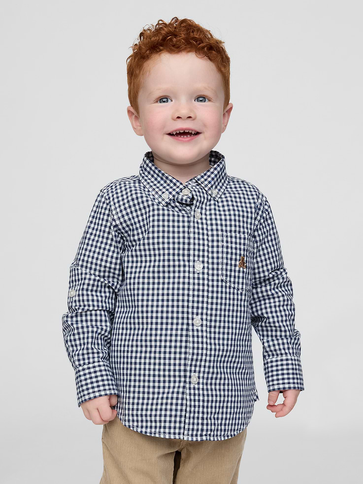 Image number 1 showing, Baby & Toddler Poplin Shirt