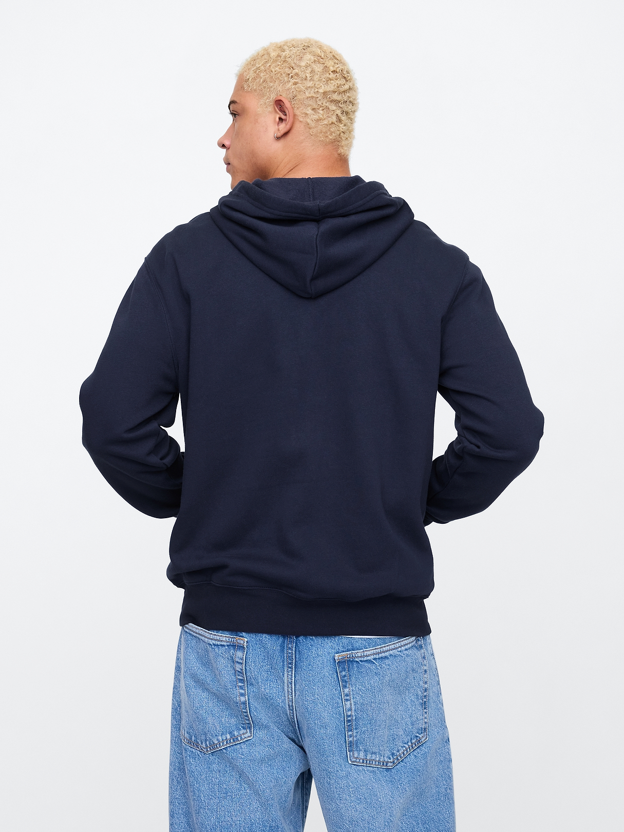 【新品】CE LOGO TAPE HOODIE RELAXED FIT ネイビー Relaxed Gap Logo Zip Hoodie | Gap Factory