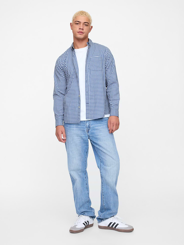 Image number 3 showing, Stretch Poplin Shirt in Standard Fit