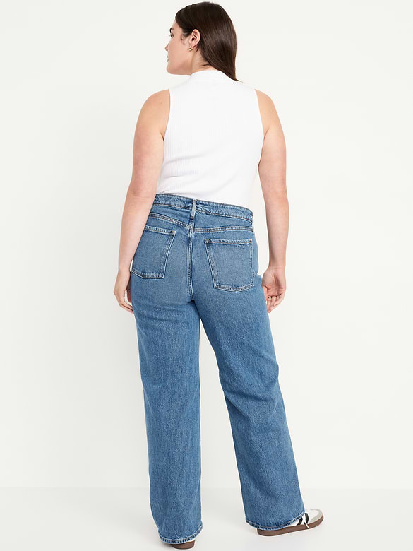 Extra High-Waisted Wide-Leg Jeans