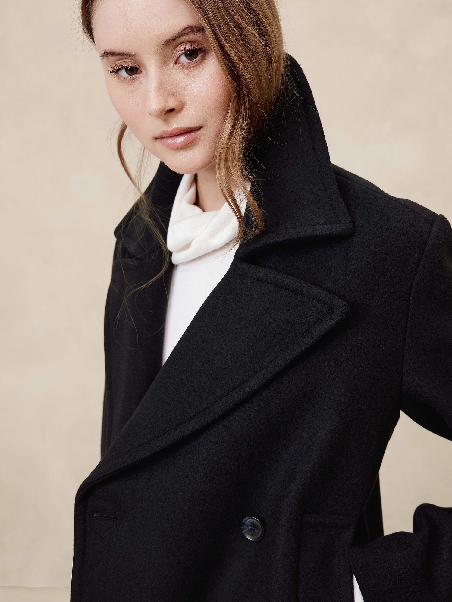 Wool Blend Peacoat | Banana Republic Factory