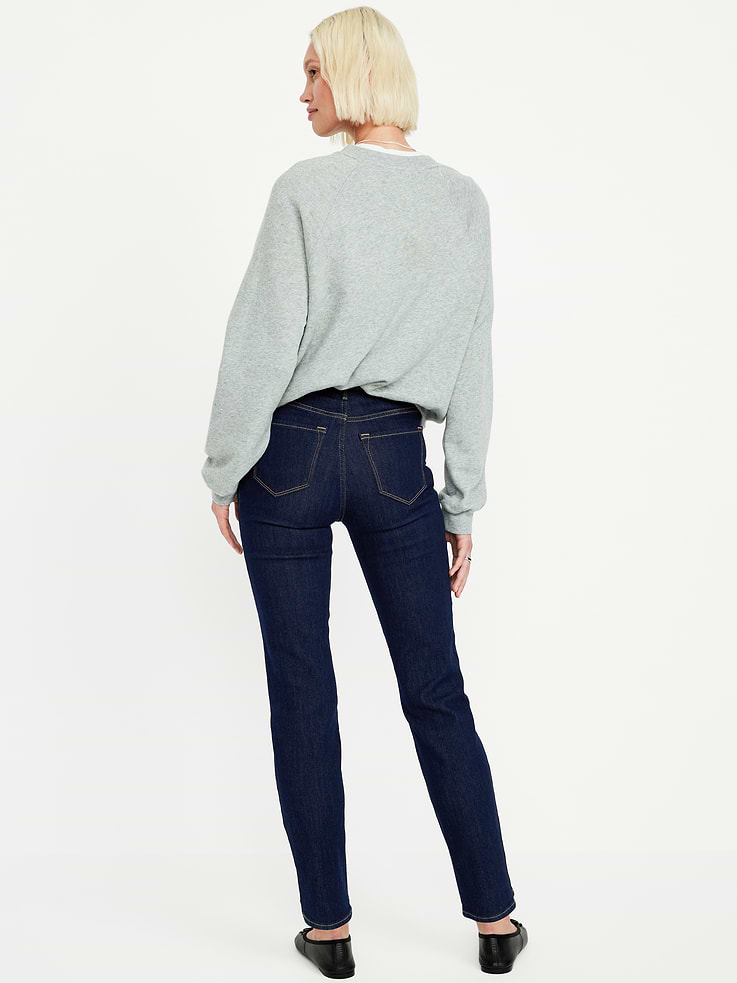 Image number 5 showing, High-Waisted Wow Straight Ankle Jeans