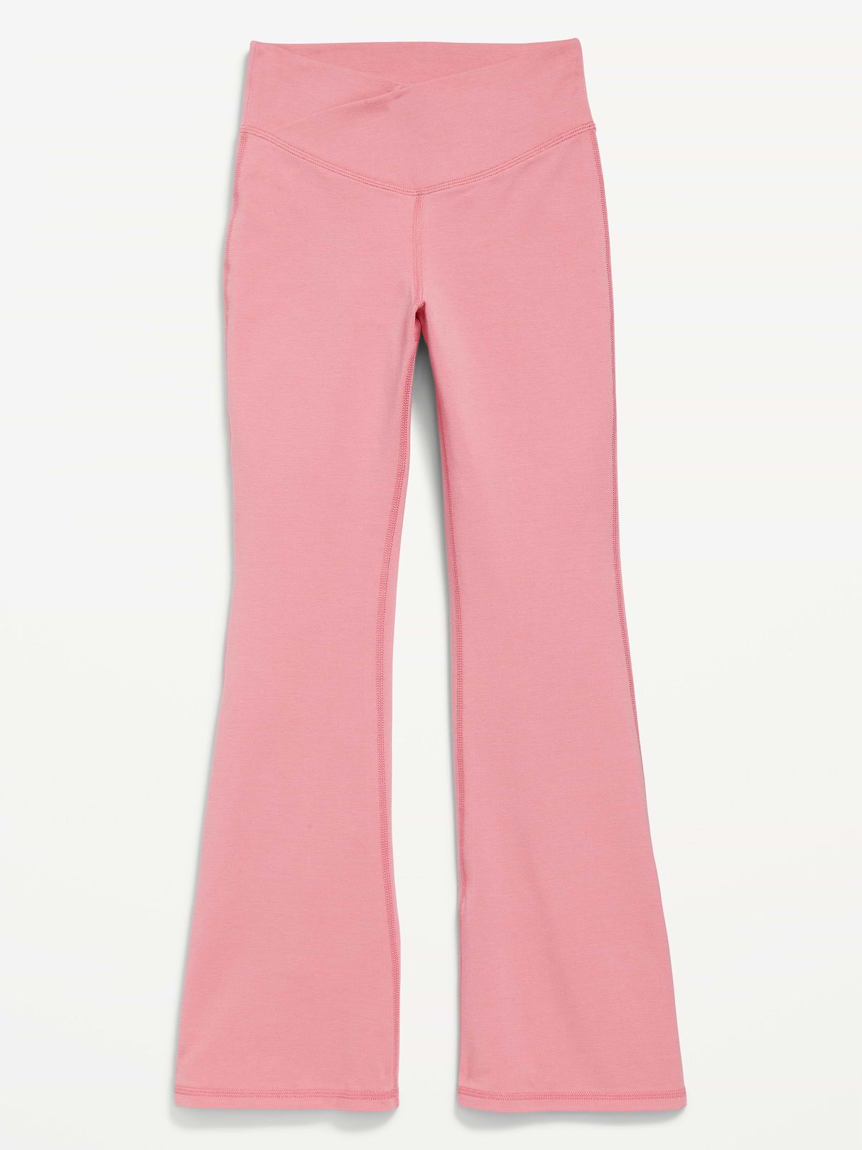 Image number 4 showing, High-Waisted PowerChill Crossover Flared Leggings for Girls