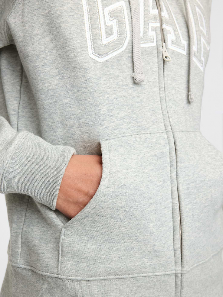 Image 4 of 5, Gap Logo Zip Hoodie