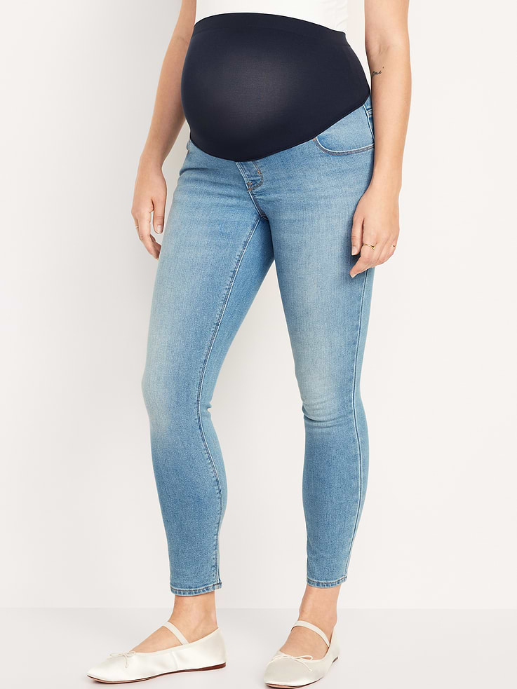 Image number 3 showing, Maternity Full-Panel Skinny Jeans