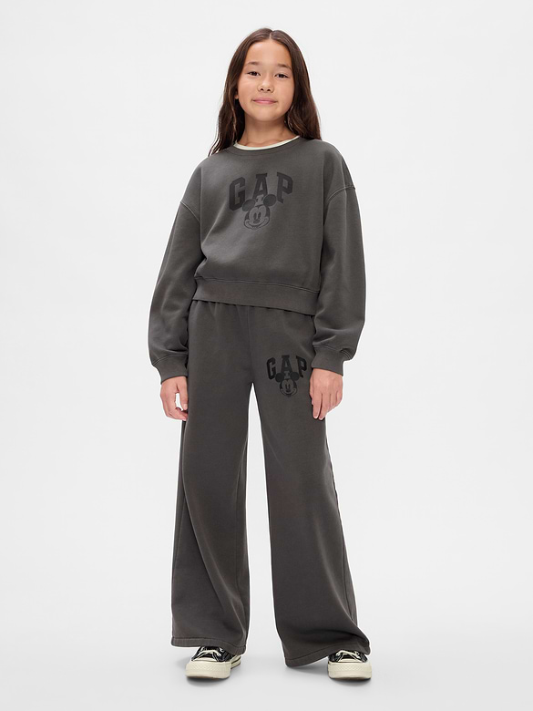 Gap × Disney Kids VintageSoft Mickey Mouse Logo Sweatpants