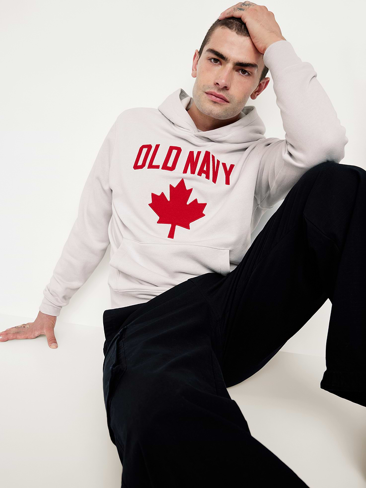 L'image numéro 3 présente Chandail à capuchon surdimensionné à logo ON du Canada