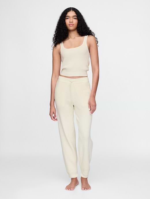 CashSoft Waffle PJ Joggers - Cream beige from Gap