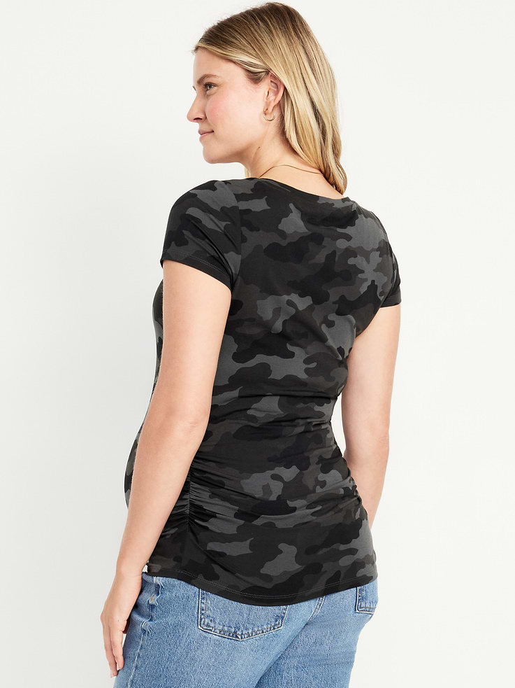 Image number 2 showing, Maternity Scoop-Neck T-Shirt