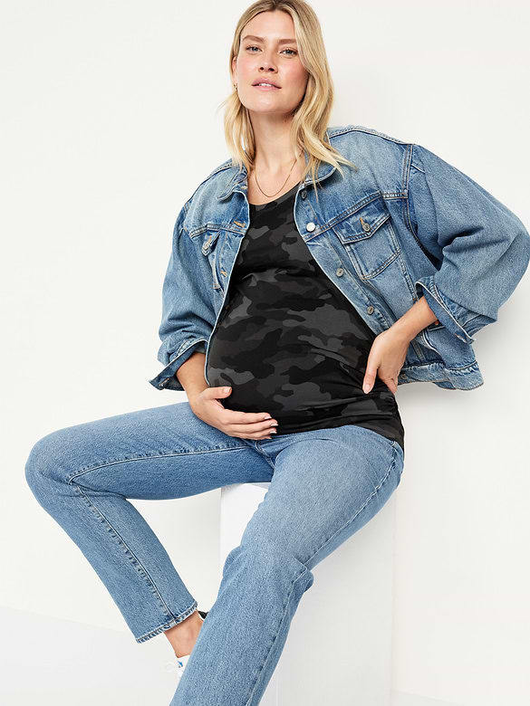Maternity Scoop-Neck T-Shirt