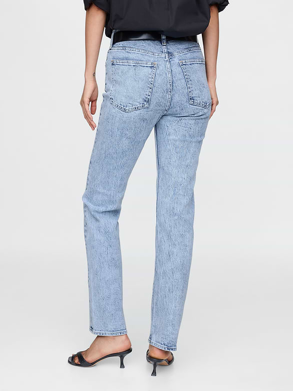 High Rise '90s Slim Straight Jeans