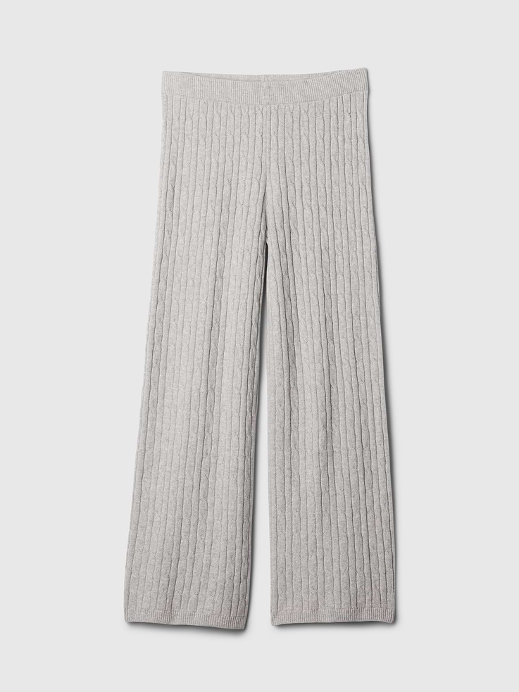 Image 5 of 6, CashSoft Cable-Knit Sweater Pants