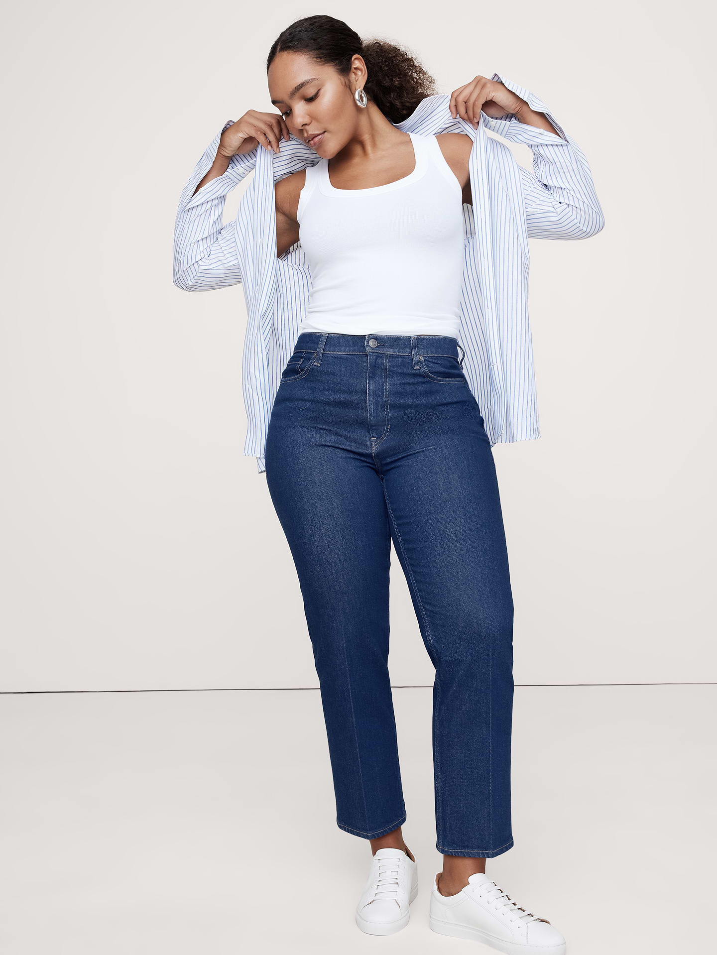 Image number 4 showing, High-Rise Straight Jean