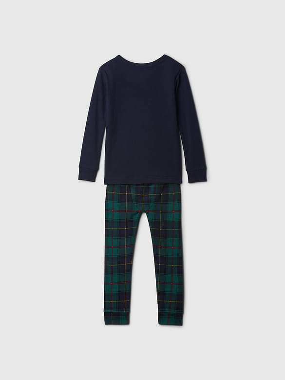 Pyjama henley en coton biologique brossé pour Bébé et Tout-petit