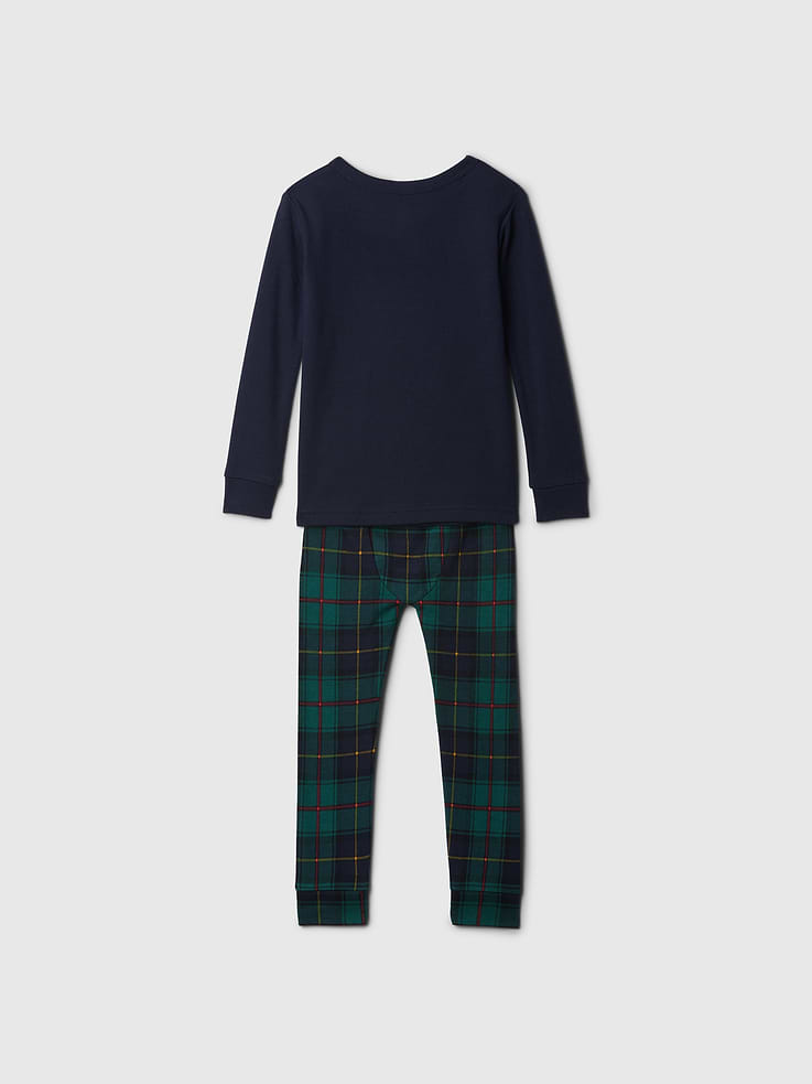 Image number 3 showing, Baby & Toddler Organic Brushed Cotton Henley PJ Set