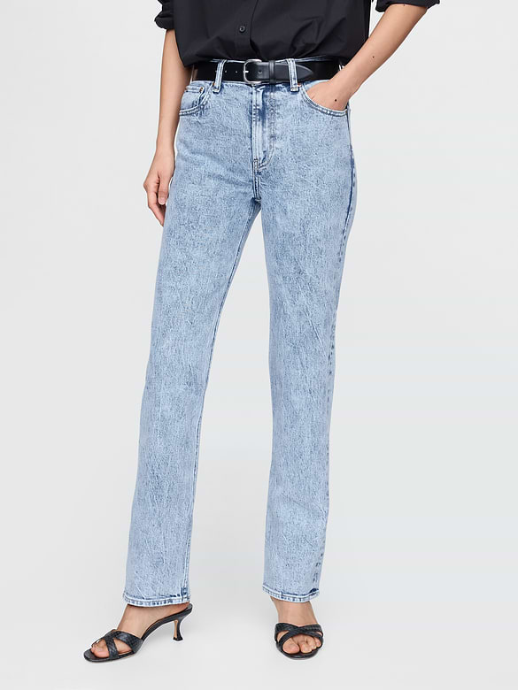 High Rise '90s Slim Straight Jeans