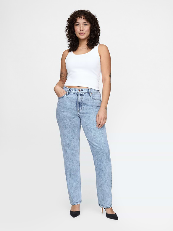 High Rise '90s Slim Straight Jeans