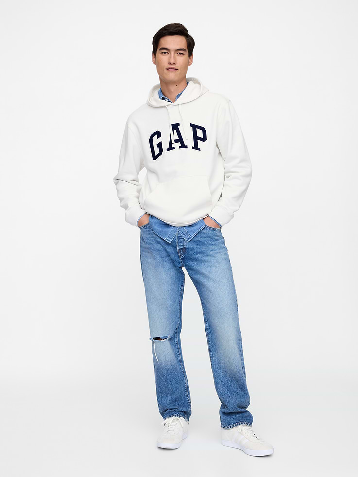 Image 3 of 4, Adult Relaxed Gap Logo Hoodie